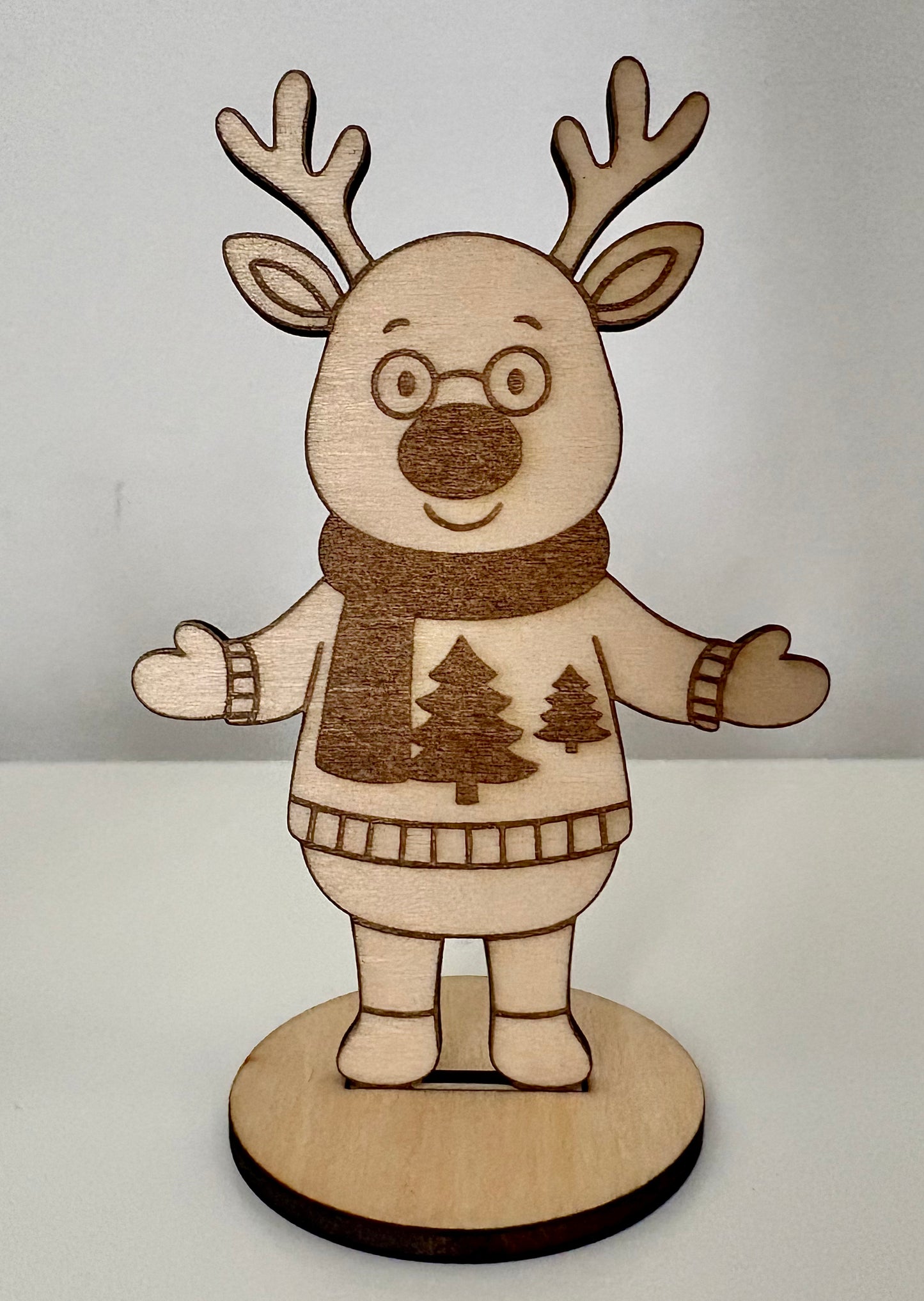 Renne de Noël marque place