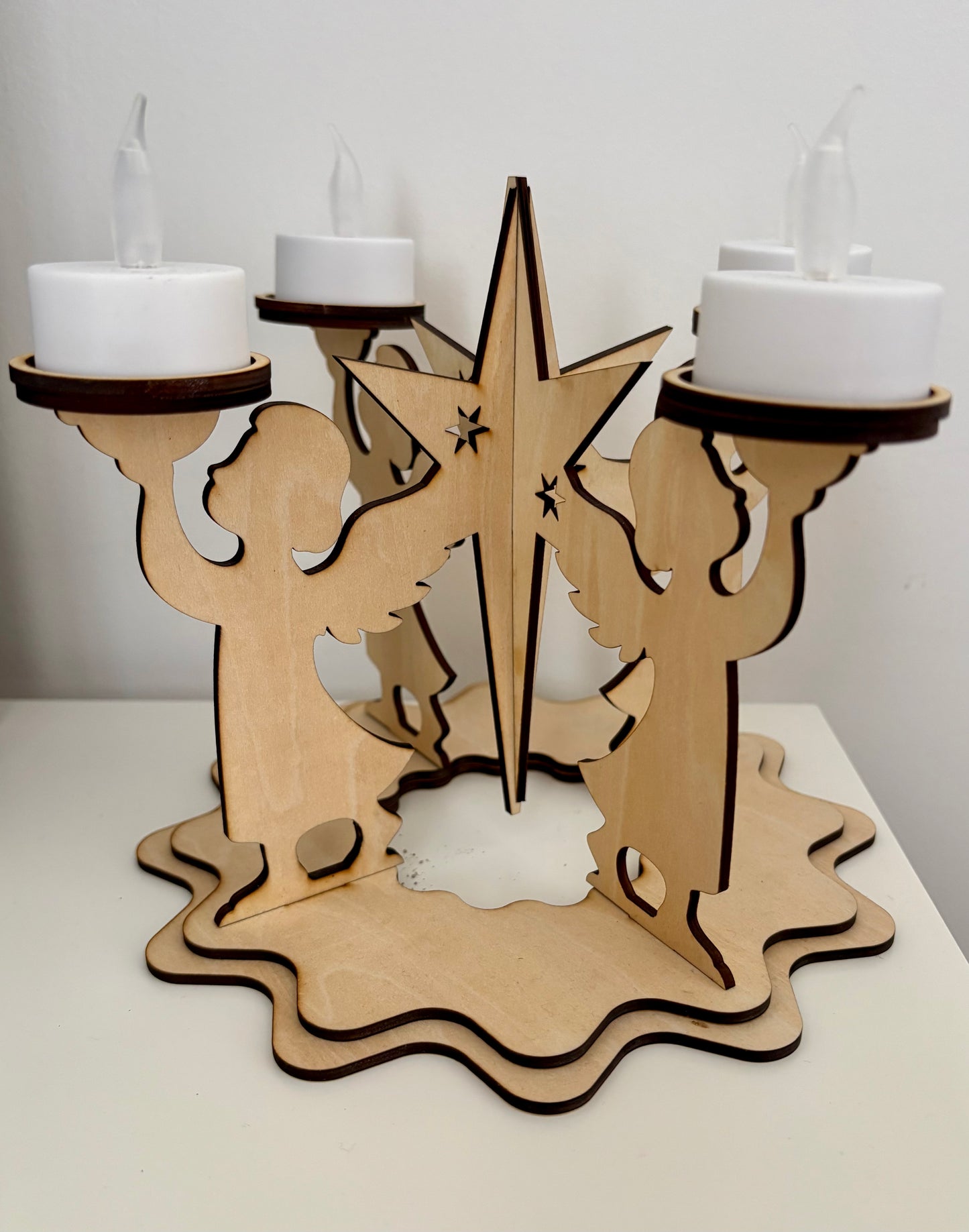 Centre de table "Bougeoir Ange"