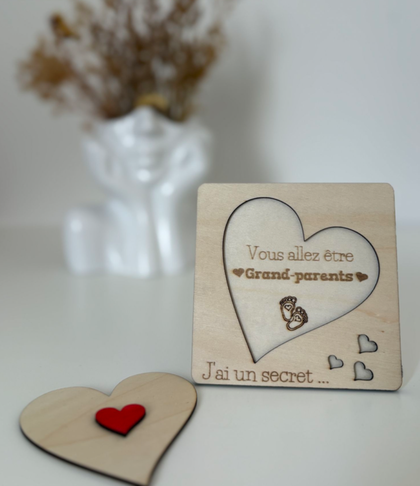 J'ai un secret " Vous allez être grand-parents "