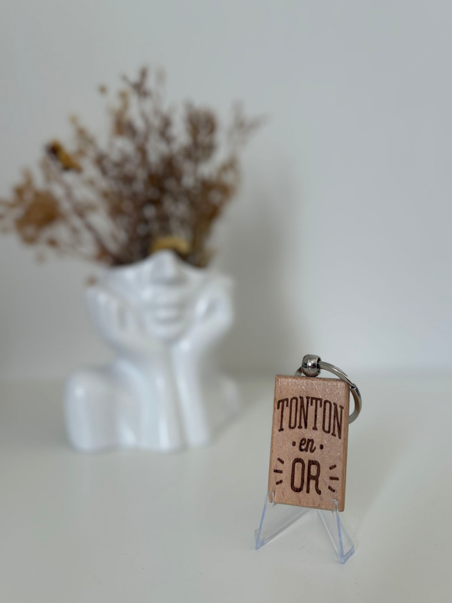 Porte clé "Tonton en Or"