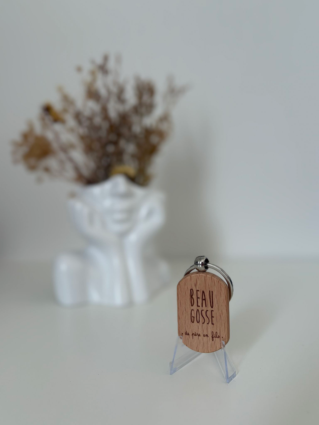 Porte clé "Beau goss de père en fille"