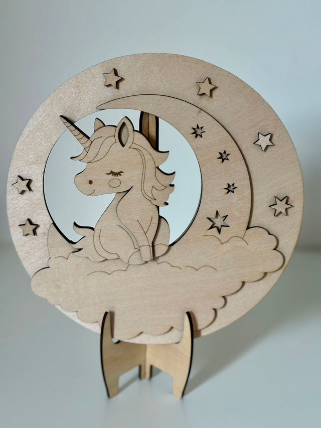 Décoration murale personnalisée "Licorne"