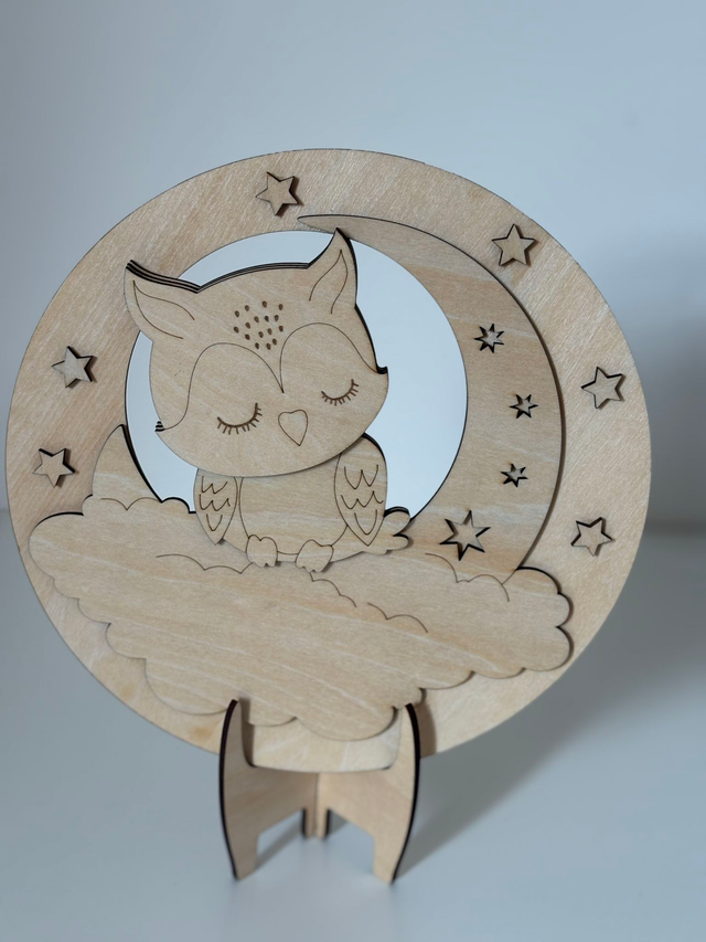 Décoration murale personnalisée " Chouette "