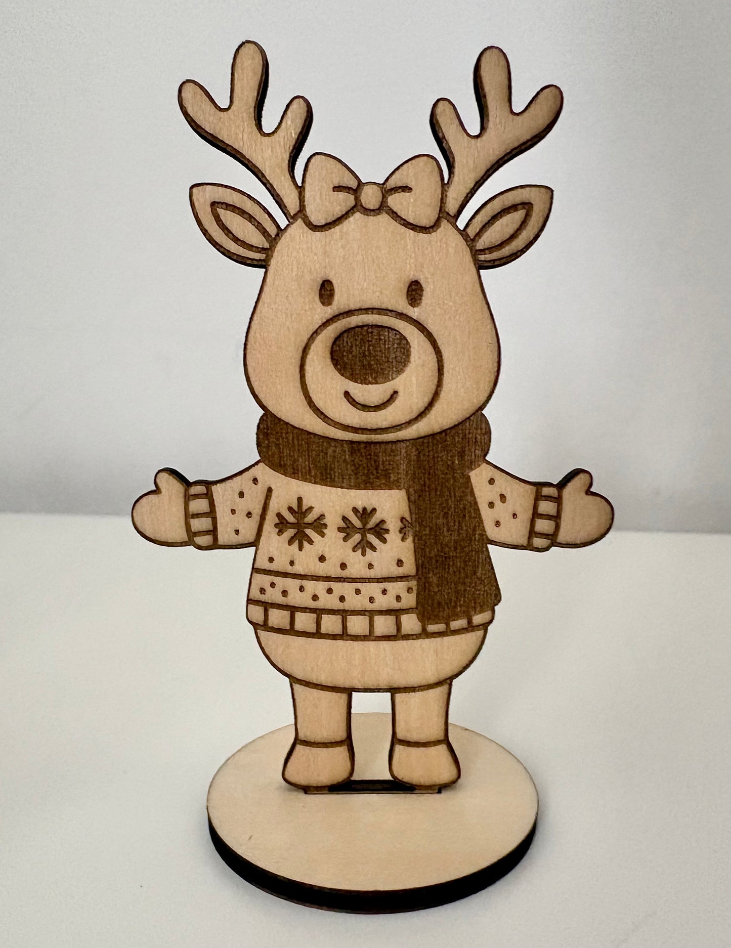 Renne de Noël marque place