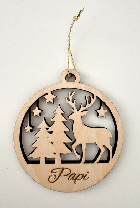 Boule "Scène de Noël"