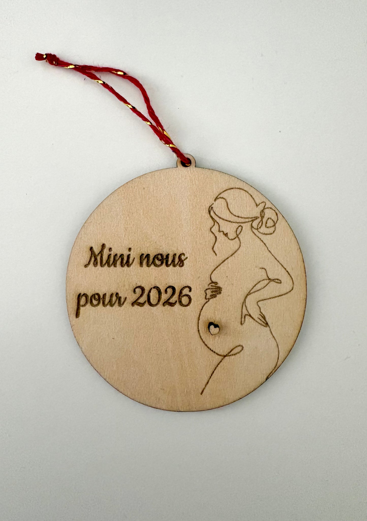 Boule de Noël " Annonce grossesse "