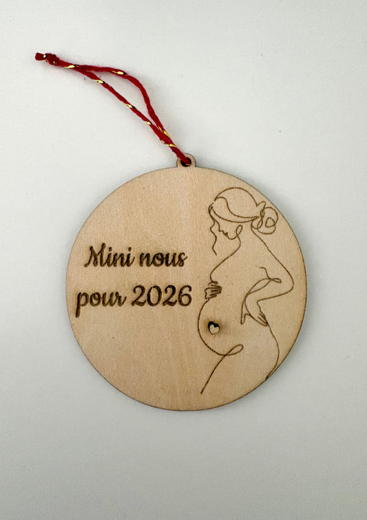 Boule de Noël " Annonce grossesse "