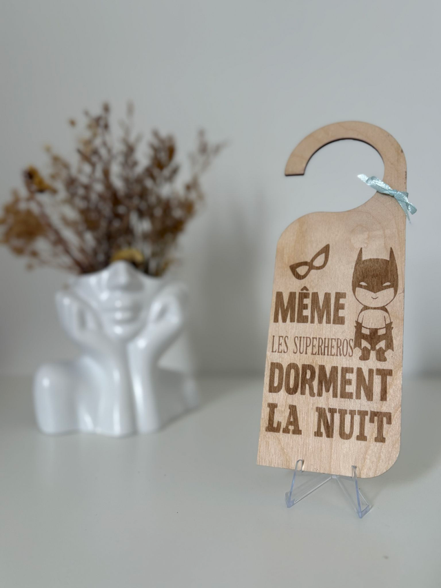 Accroche porte "Les règles des supers-héros"