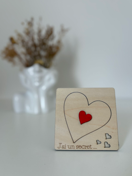 J'ai un secret " Vous allez être grand-parents "