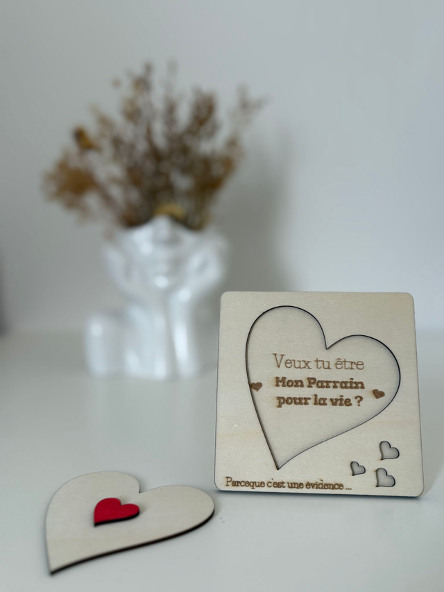 Parceque c'est une évidence " Veux tu être mon parrain ? "