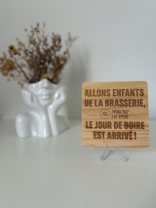 Sous verre "Allons enfants de la brasserie"