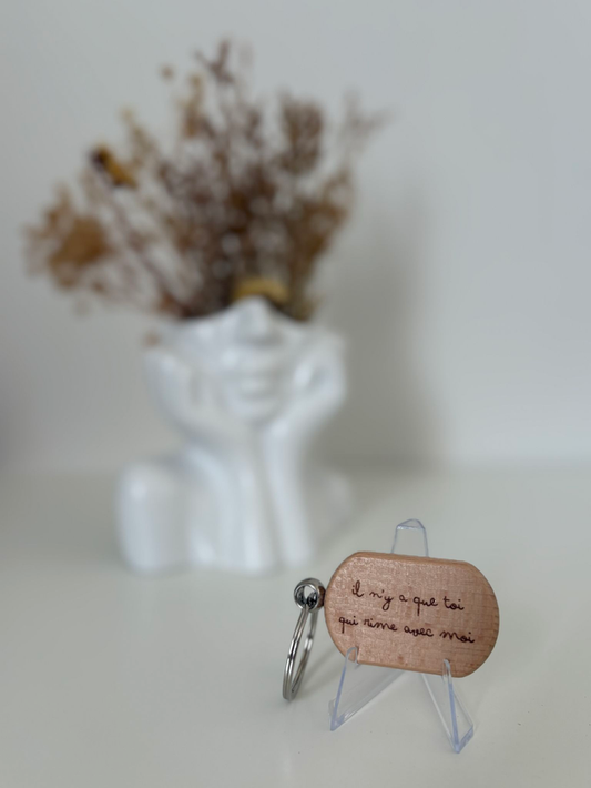 Porte clé "Il n'y a que toi qui rime avec moi"