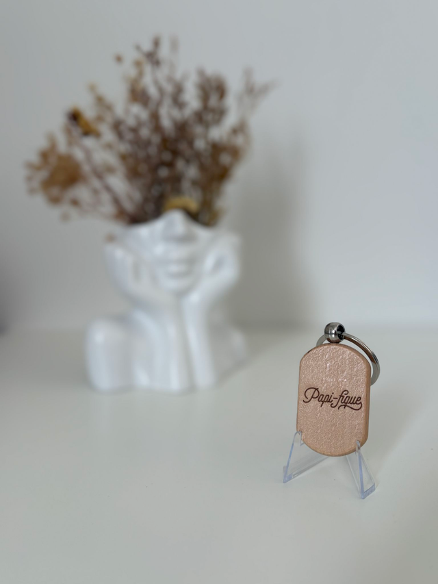 Porte clé "Papi fique"